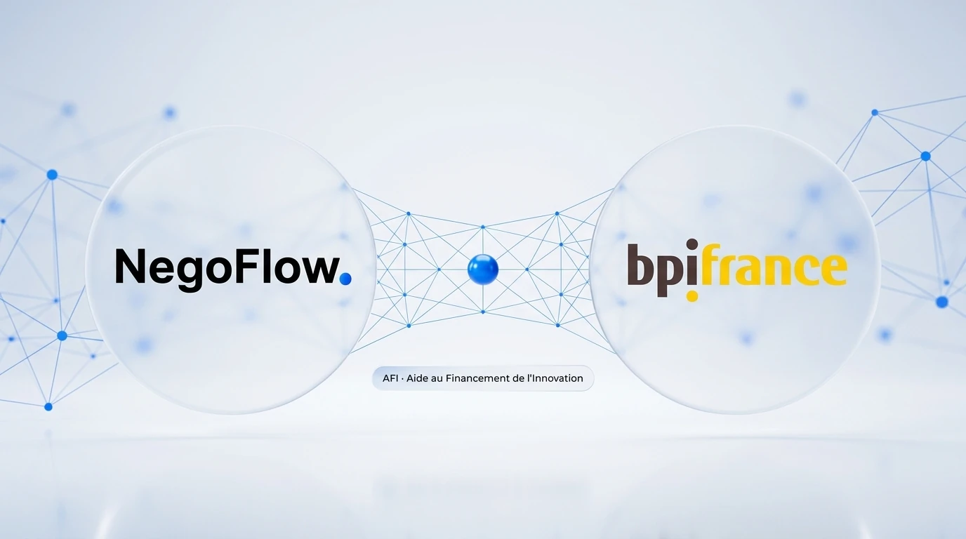 NegoFlow soutenu par Bpifrance via l'Aide au Financement de l'Innovation
