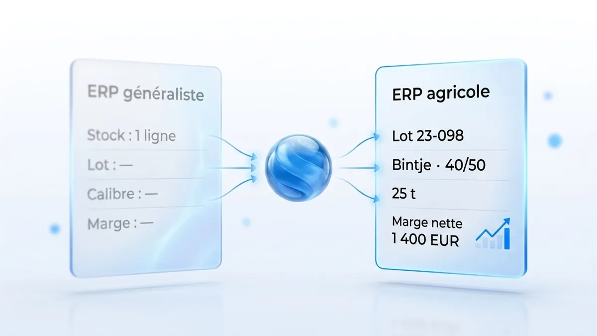 ERP agricole vs ERP généraliste : pourquoi le négoce a besoin d'une solution sectorielle